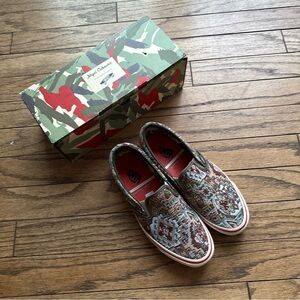 Vans x Nigel Cabourn x OG Classic Slip-On LX 'Carpet Green Mix'